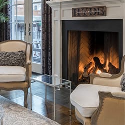 Electric fireplaces use LED lights